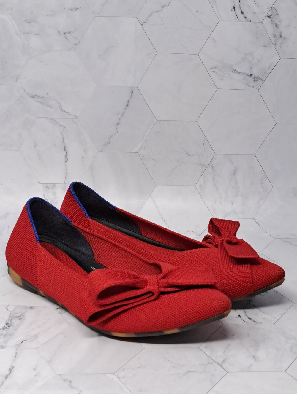 Rothy's The Bow Point II flat - Cupid Red Size 6 - Picture 3 of 6